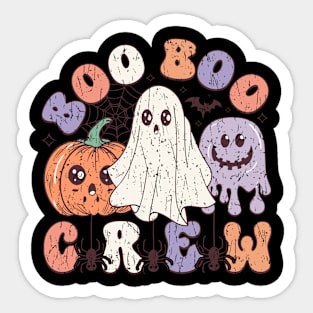 Boo Boo Crew Nurse Shirts Halloween Nurse Shirts for Women Sticker